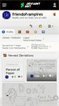 Mobile Screenshot of friendofvampires.deviantart.com