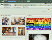 Tablet Screenshot of marva78.deviantart.com