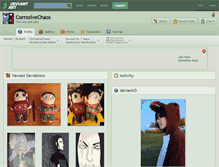 Tablet Screenshot of corrosivechaos.deviantart.com