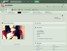 Tablet Screenshot of jeweliaiam.deviantart.com