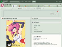 Tablet Screenshot of mech-doll.deviantart.com