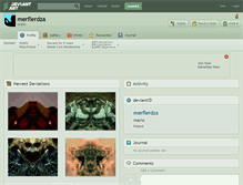 Tablet Screenshot of merflerdza.deviantart.com