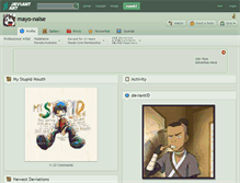 Tablet Screenshot of mayo-naise.deviantart.com
