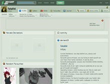 Tablet Screenshot of fatalist.deviantart.com