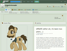 Tablet Screenshot of elegantmisreader.deviantart.com