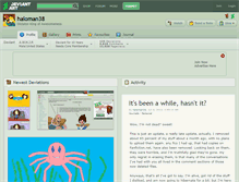 Tablet Screenshot of haloman38.deviantart.com