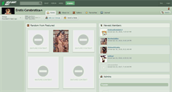 Desktop Screenshot of erotic-cerebrotica.deviantart.com