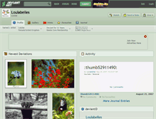 Tablet Screenshot of loulabelles.deviantart.com