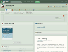 Tablet Screenshot of colormeclub.deviantart.com