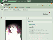Tablet Screenshot of pinkprogram.deviantart.com
