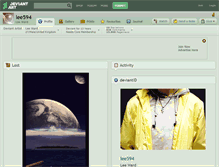 Tablet Screenshot of lee594.deviantart.com