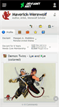 Mobile Screenshot of maverick-werewolf.deviantart.com