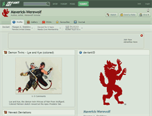 Tablet Screenshot of maverick-werewolf.deviantart.com