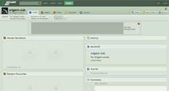 Desktop Screenshot of origami-club.deviantart.com