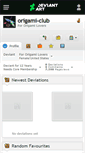 Mobile Screenshot of origami-club.deviantart.com