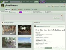 Tablet Screenshot of mikyzachibiakuma.deviantart.com
