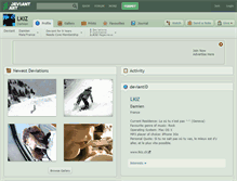 Tablet Screenshot of lkiz.deviantart.com