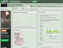 Tablet Screenshot of cybersix-lovesoalive.deviantart.com