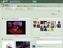 Tablet Screenshot of kartos.deviantart.com