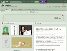 Tablet Screenshot of miduhyo.deviantart.com