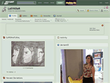 Tablet Screenshot of lollykiller.deviantart.com