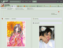 Tablet Screenshot of izumika.deviantart.com