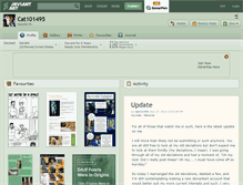Tablet Screenshot of cat101495.deviantart.com