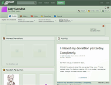 Tablet Screenshot of lady-succubus.deviantart.com