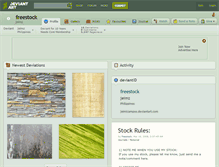 Tablet Screenshot of freestock.deviantart.com