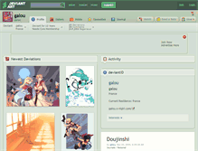 Tablet Screenshot of galou.deviantart.com