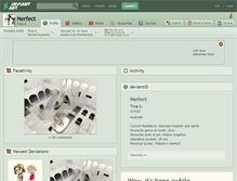 Tablet Screenshot of nerfect.deviantart.com
