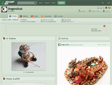 Tablet Screenshot of dragonsdust.deviantart.com