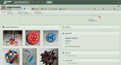 Desktop Screenshot of origami-maniac.deviantart.com