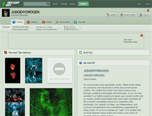 Tablet Screenshot of judgehydrogen.deviantart.com