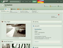 Tablet Screenshot of hereisalison.deviantart.com