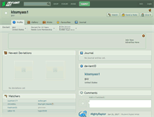 Tablet Screenshot of kissmyass1.deviantart.com