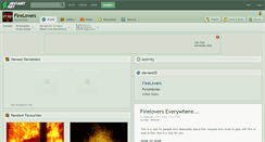 Desktop Screenshot of firelovers.deviantart.com