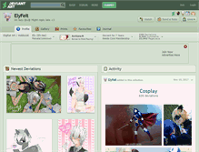Tablet Screenshot of elyfelt.deviantart.com