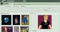 Desktop Screenshot of creepyland.deviantart.com