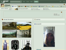 Tablet Screenshot of citreum.deviantart.com