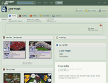 Tablet Screenshot of luna-magic.deviantart.com