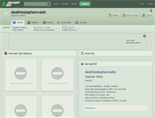Tablet Screenshot of deathtostephenwalsh.deviantart.com