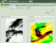 Tablet Screenshot of jaystorm.deviantart.com