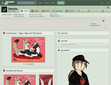 Tablet Screenshot of daharka.deviantart.com