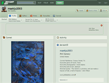 Tablet Screenshot of maekju2003.deviantart.com