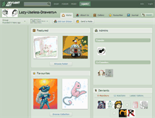 Tablet Screenshot of lazy-useless-drawers.deviantart.com