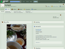 Tablet Screenshot of hxchanel.deviantart.com
