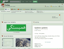 Tablet Screenshot of foxmaq.deviantart.com