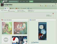 Tablet Screenshot of icetigerkitten.deviantart.com