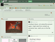 Tablet Screenshot of mcdraw.deviantart.com